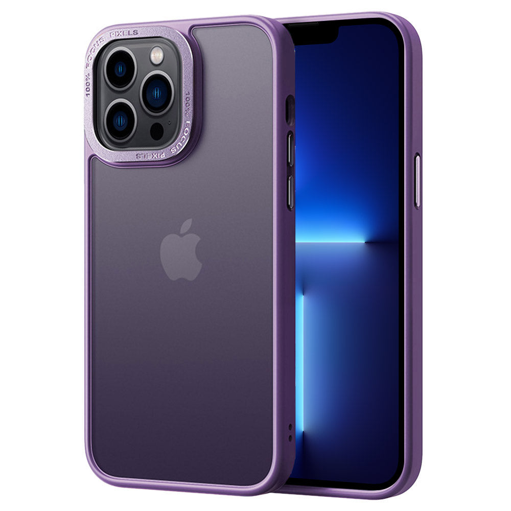 For iPhone 13 Pro Skin-touch Translucent Matte PC TPU Anti-drop Case Metal Camera Frame Phone Cover For iPhone 13 Pro Skin-touch Translucent Matte PC TPU Anti-drop Case Metal Camera Frame Phone Cover